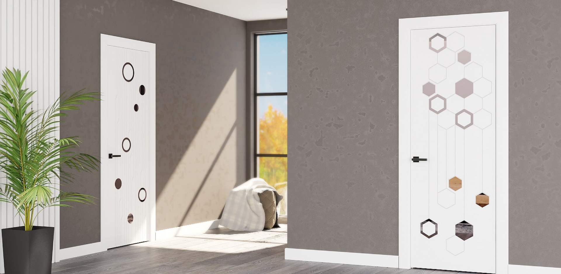 Kombi — комбинация зеркала и четких линий