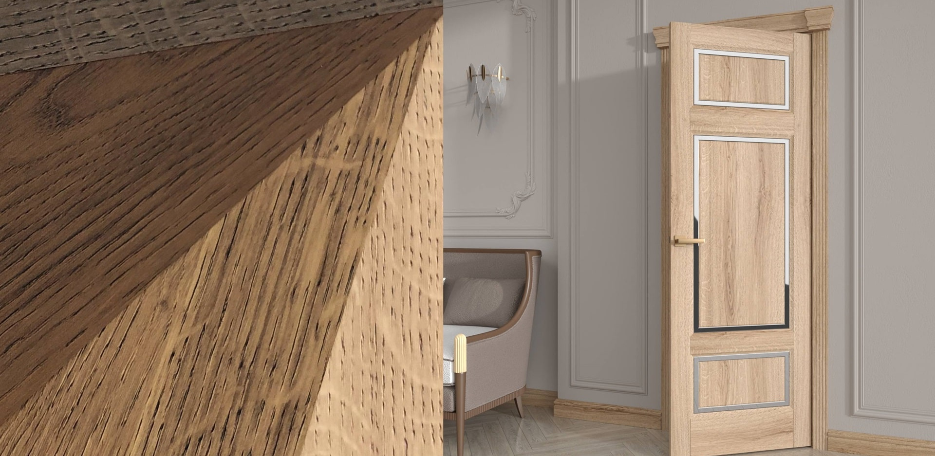 Новые ПВХ-покрытия для межкомнатных дверей, расширяющие возможности дизайна