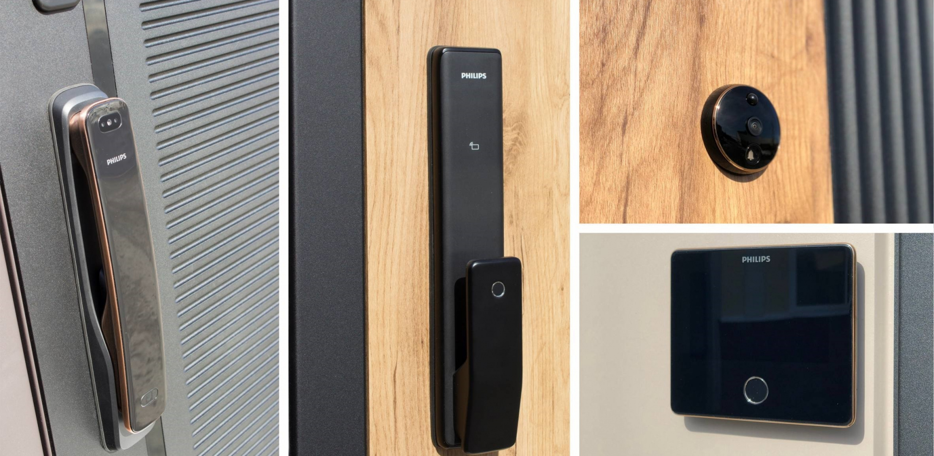 Умные технологии в стальных дверях GEONA с электронными биометрическими замками Philips 702, Philips Alpha и видеоглазком Philips dv001